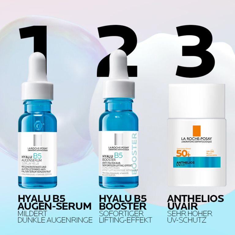 La Roche-Posay Anthelios UV Air Fluid LSF 50+ ultra-leichtes Sonnenschutzfluid mit Hyaluronsäure und Niacinamid, 40 ml Lösung
