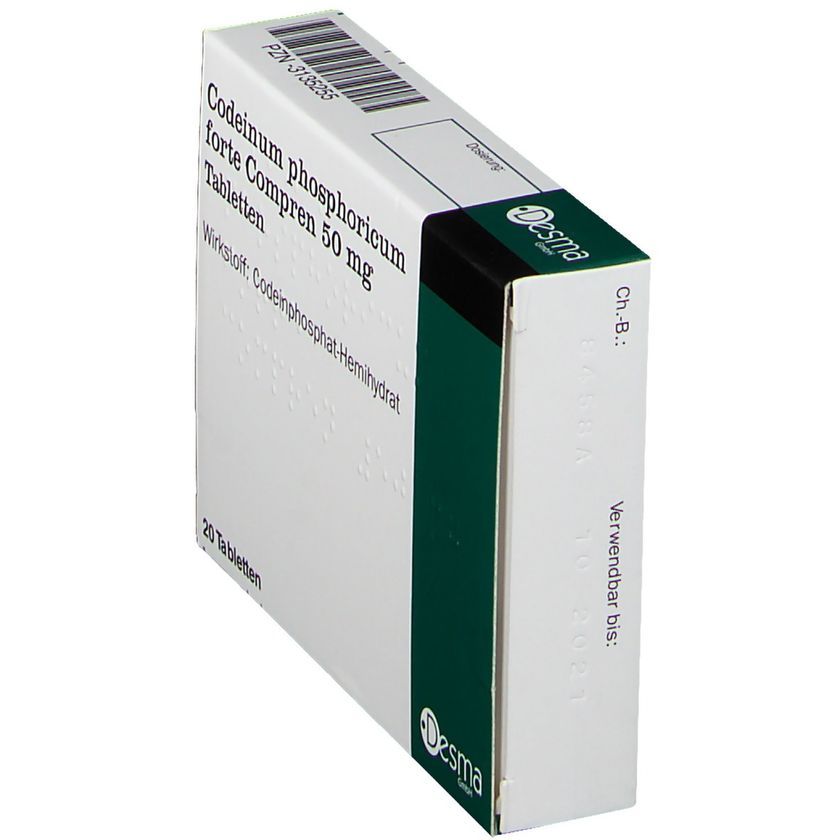 Codeinum Phosphoricum Forte Compren 50 Mg Preis Codeinum phosphoricum forte Compren 50 mg 20 St - shop-apotheke.com