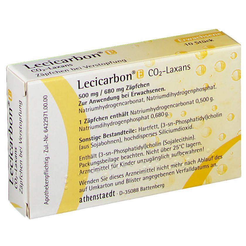 Lecicarbon® E Co2-Laxans 10 St - shop-apotheke.com