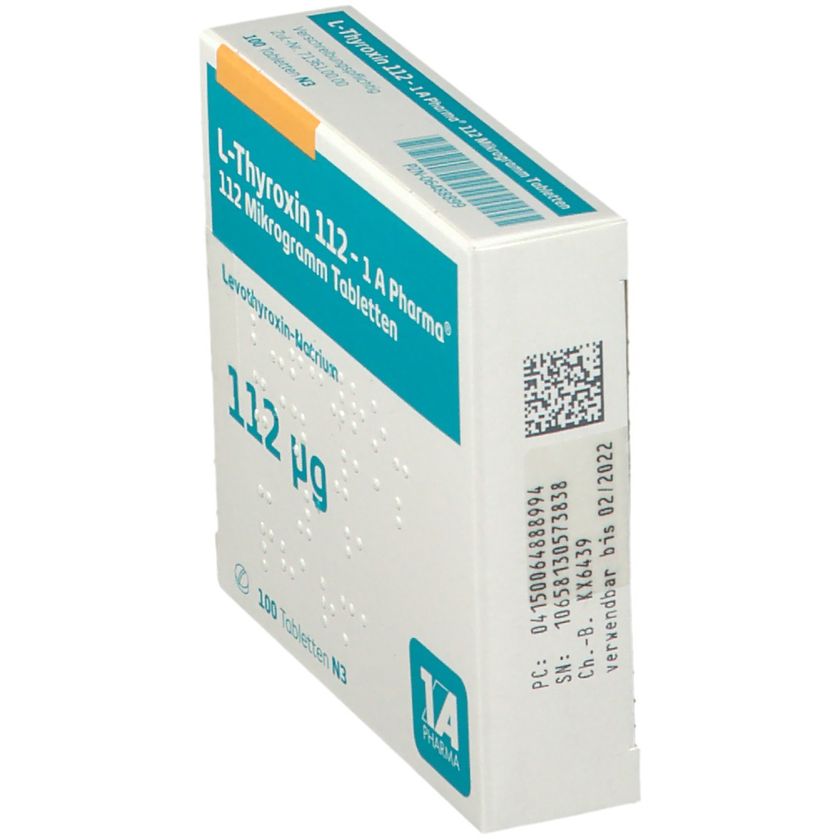 L-Thyroxin 112 - 1 A Pharma® 100 St - shop-apotheke.com