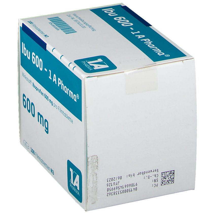 Ibu 600 1 A Pharma® 100 St Ibu 600 1 A Pharma® 100 St