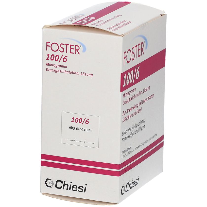 Foster 100/6 µg 120 Hub Dosieraerosol 2 St - shop-apotheke.com
