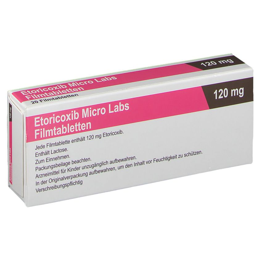 Etoricoxib Micro Labs 120 mg 20 St Etoricoxib Micro Labs 120 mg 20 St