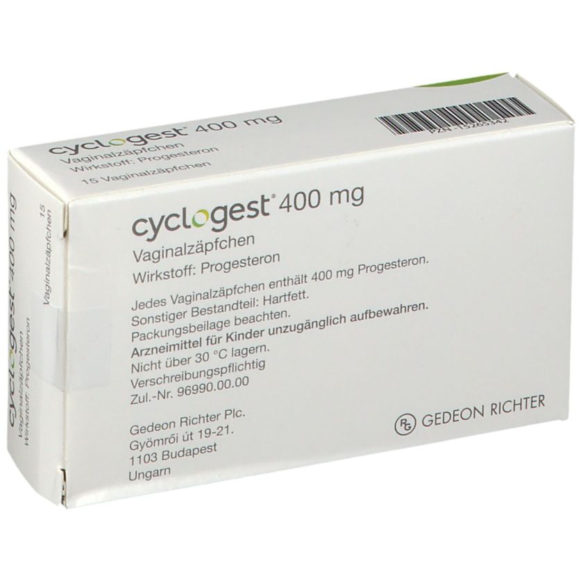cyclogest® 400 mg 15 St