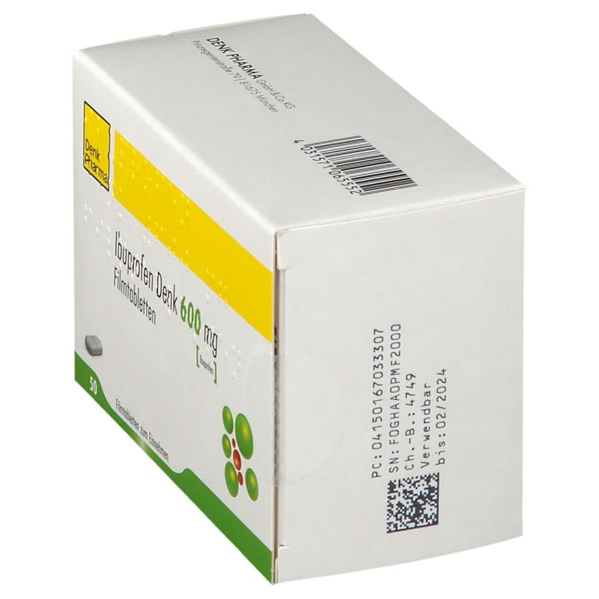 Ibuprofen Denk 600 mg 50 St