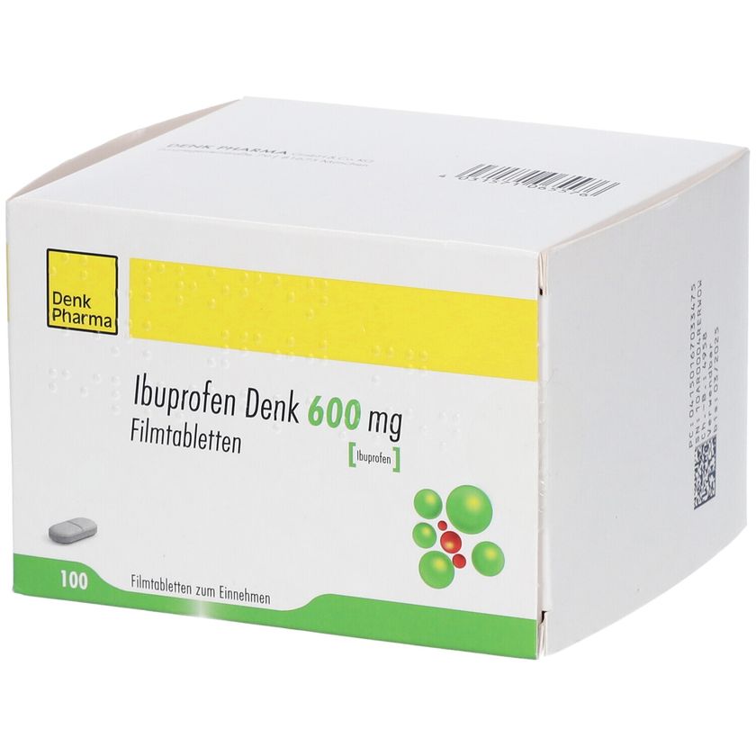 IBUPROFEN Denk 600 mg Filmtabletten 100 St