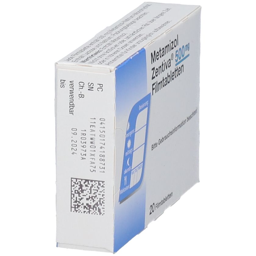 METAMIZOL Zentiva 500 mg Filmtabletten 20 St - shop-apotheke.com