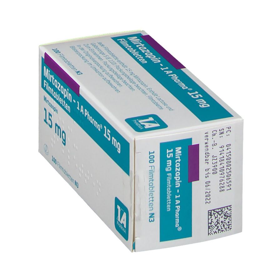 Mirtazapin 1 A Pharma® 15 mg 100 St