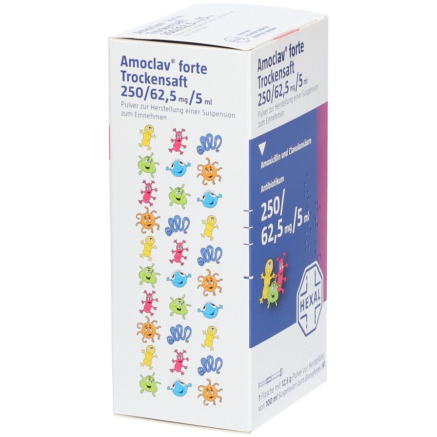 Amoclav® forte Trockensaft 250/62,5 mg/5 ml 100 ml - shop-apotheke.com