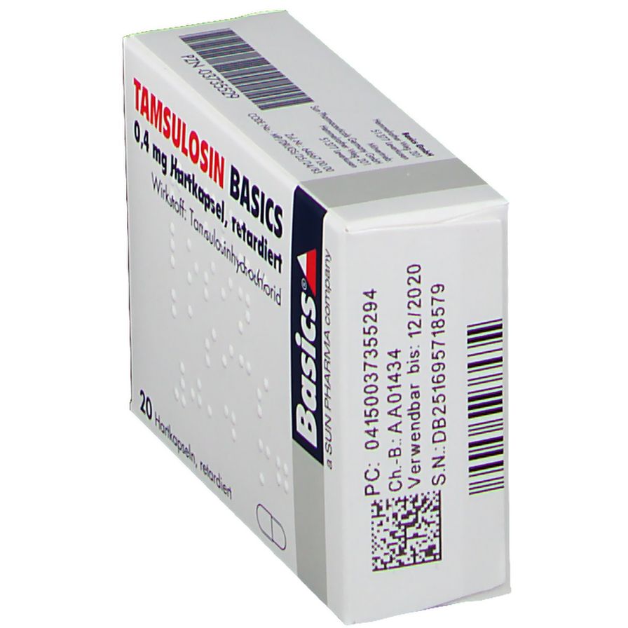 Tamsulosin Basics 04 Mg 20 St Shop