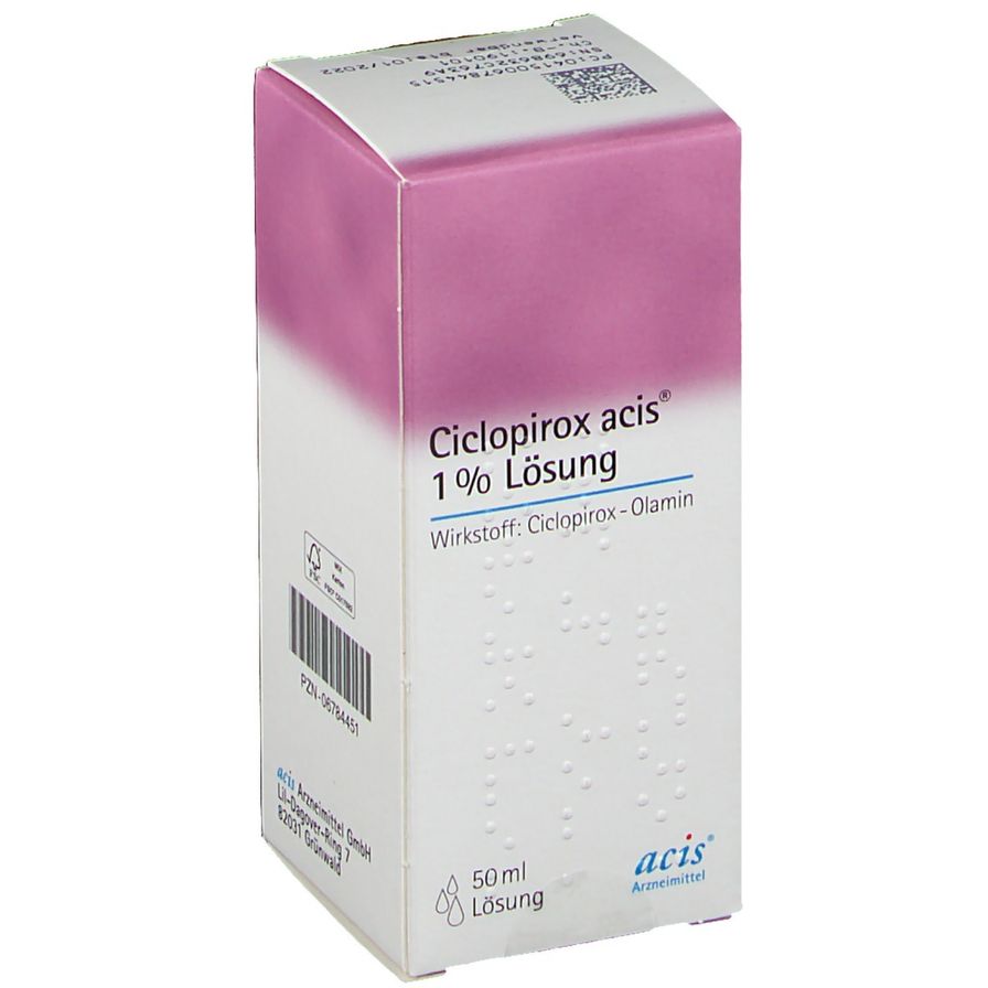 Ciclopirox acis® 1 % Lösung 50 ml - shop-apotheke.com