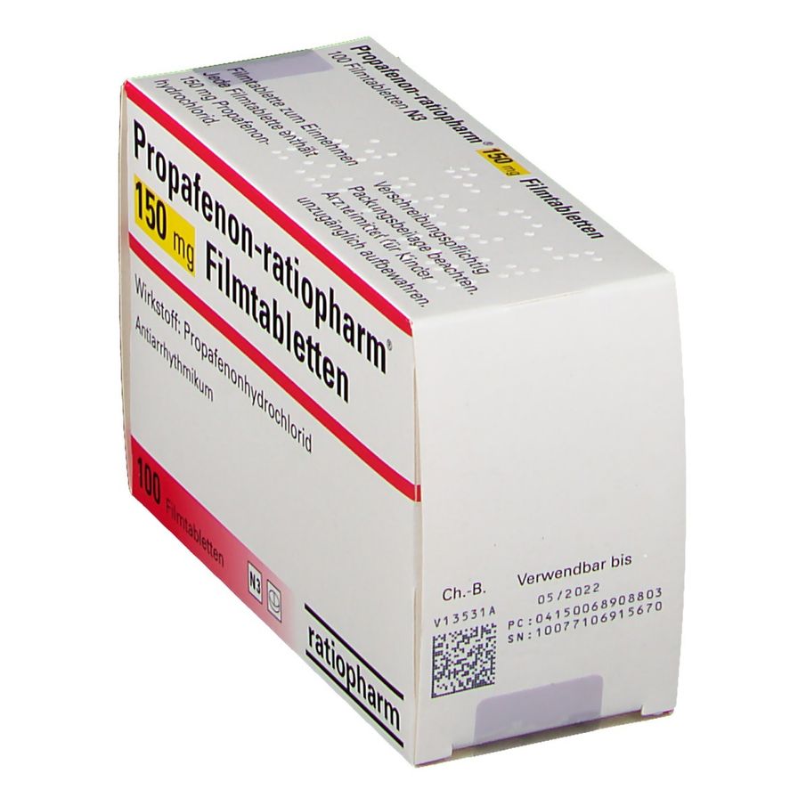 Propafenonratiopharm® 150 mg 100 St