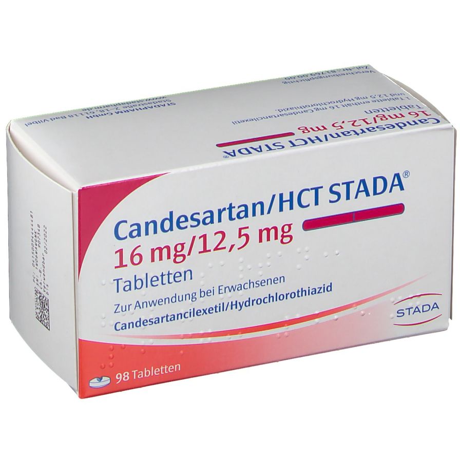 Candesartan/HTC STADA® 16 mg/12,5 mg 98 St - shop-apotheke.com