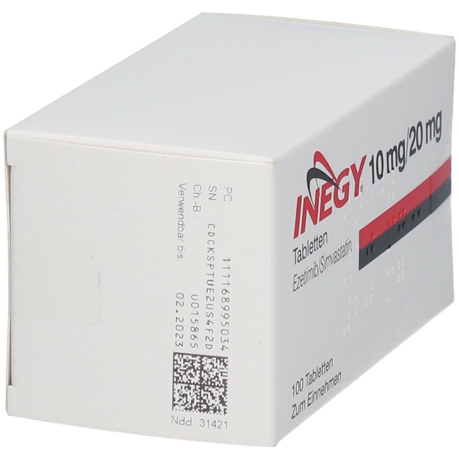 Inegy 10 mg/20 mg 100 St