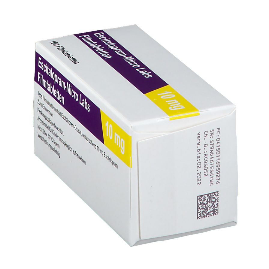 EscitalopramMicro Labs 10 mg 100 St