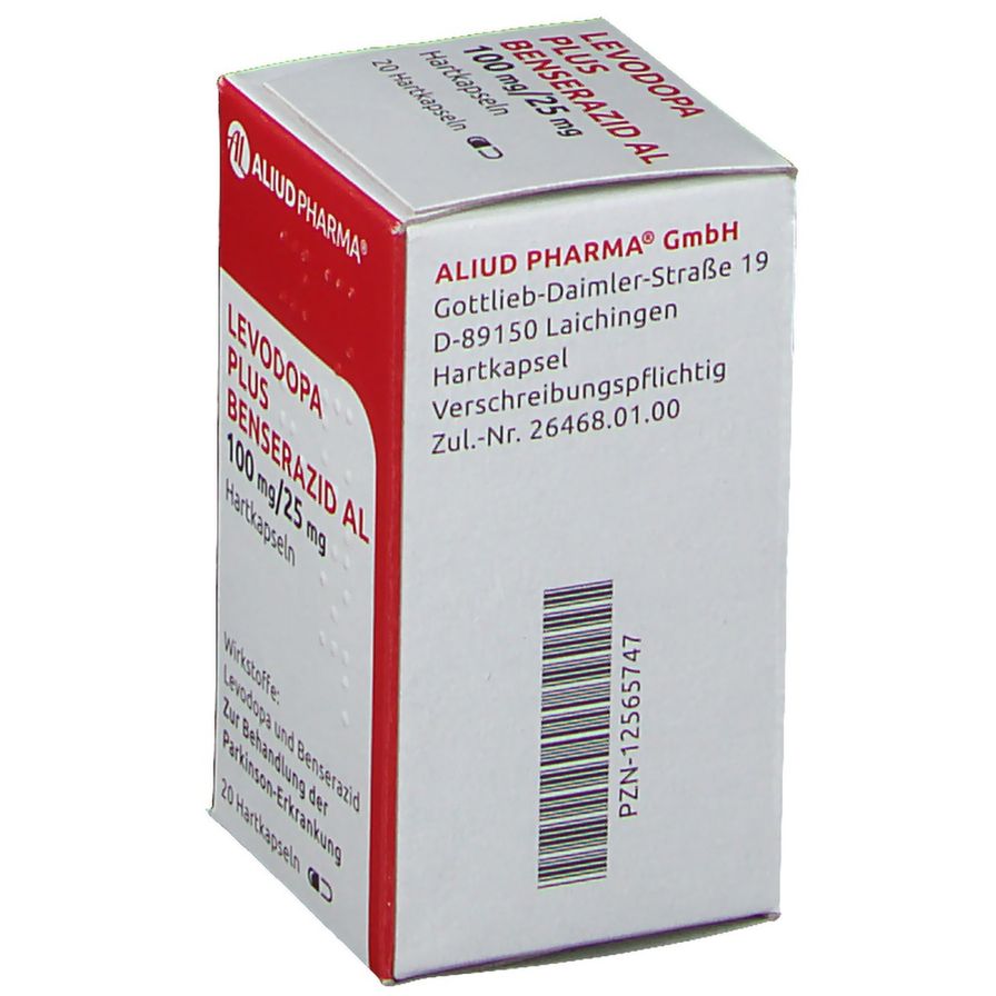 Levodopa Plus Benserazid AL 100 mg/25 mg 20 St - shop-apotheke.com