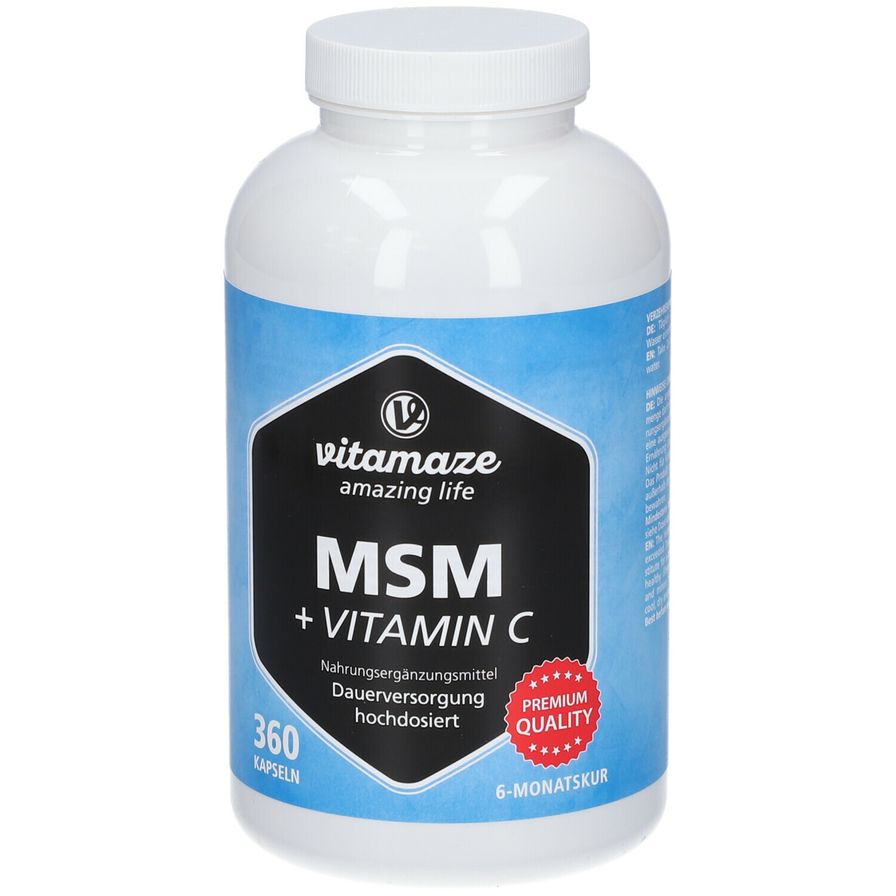 Vitamaze MSM HOCHDOSIERT + Vitamin C 360 St