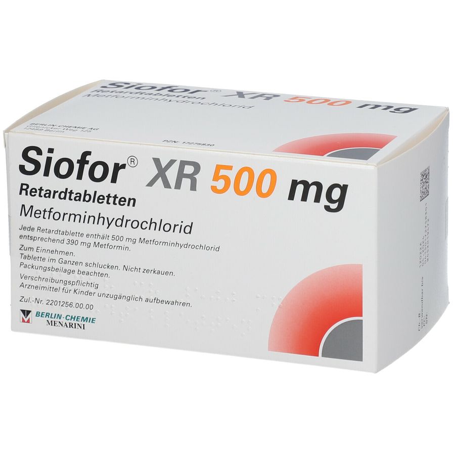 SIOFOR XR 500 Mg Retardtabletten 120 St Shop Apotheke Com