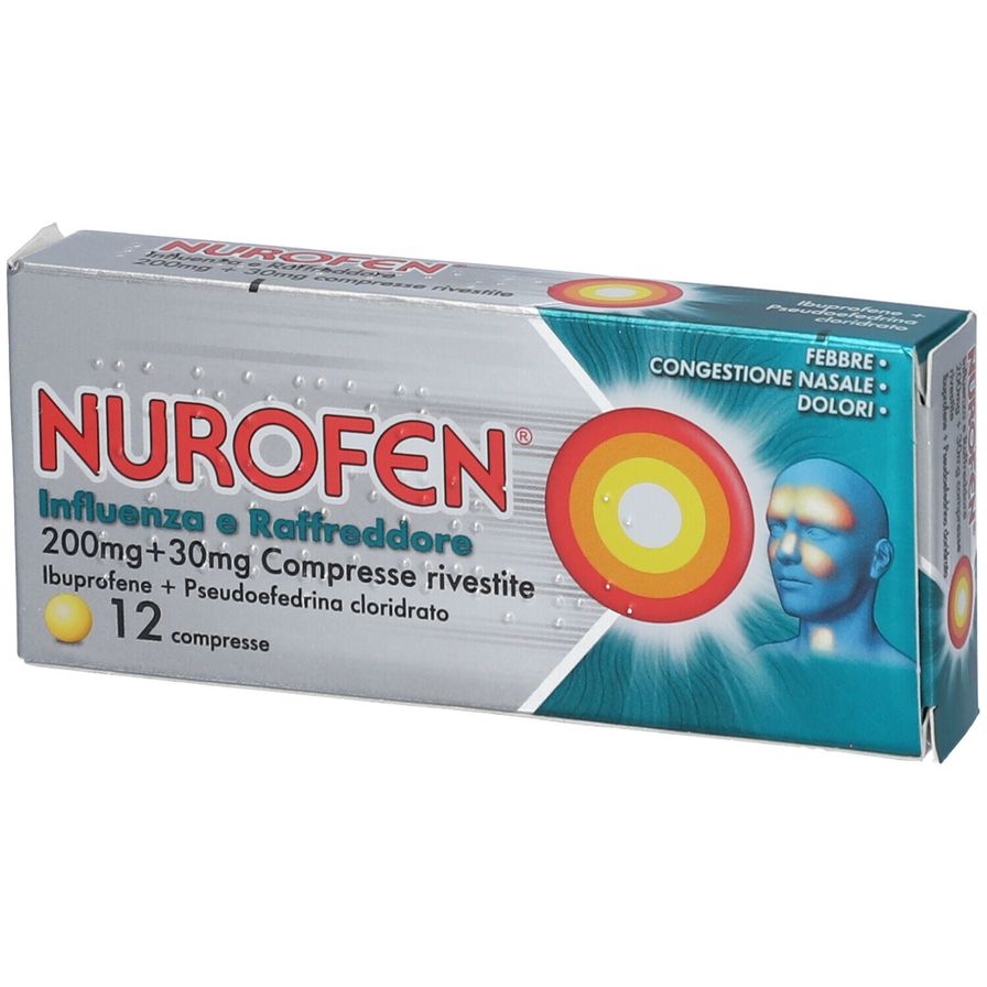 Nurofen® Influenza e Raffreddore 200mg+30mg compresse rivestite 12 pz