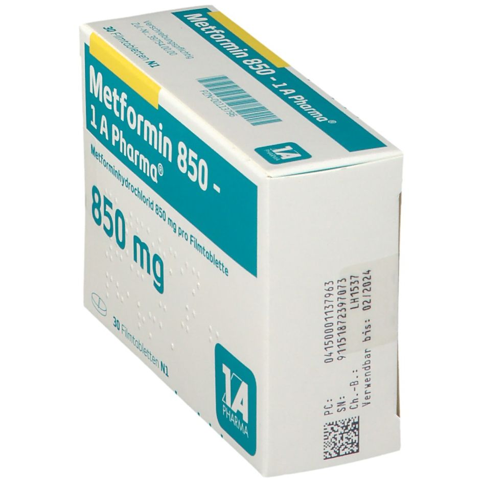 Metformin 850 1 A Pharma® 30 St