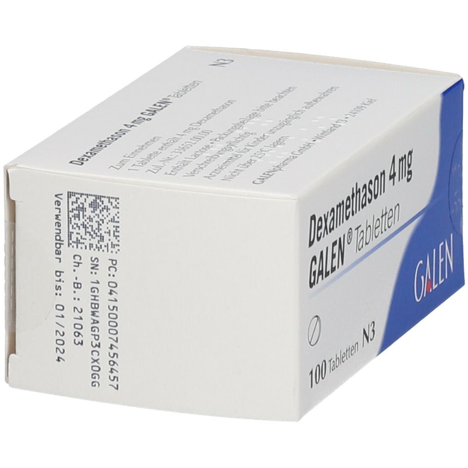 Dexamethason 4 mg GALEN® 100 St - shop-apotheke.com