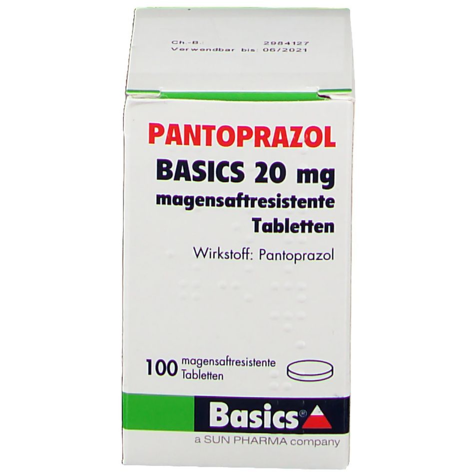 PANTOPRAZOL BASICS 20 mg 100 St - shop-apotheke.com