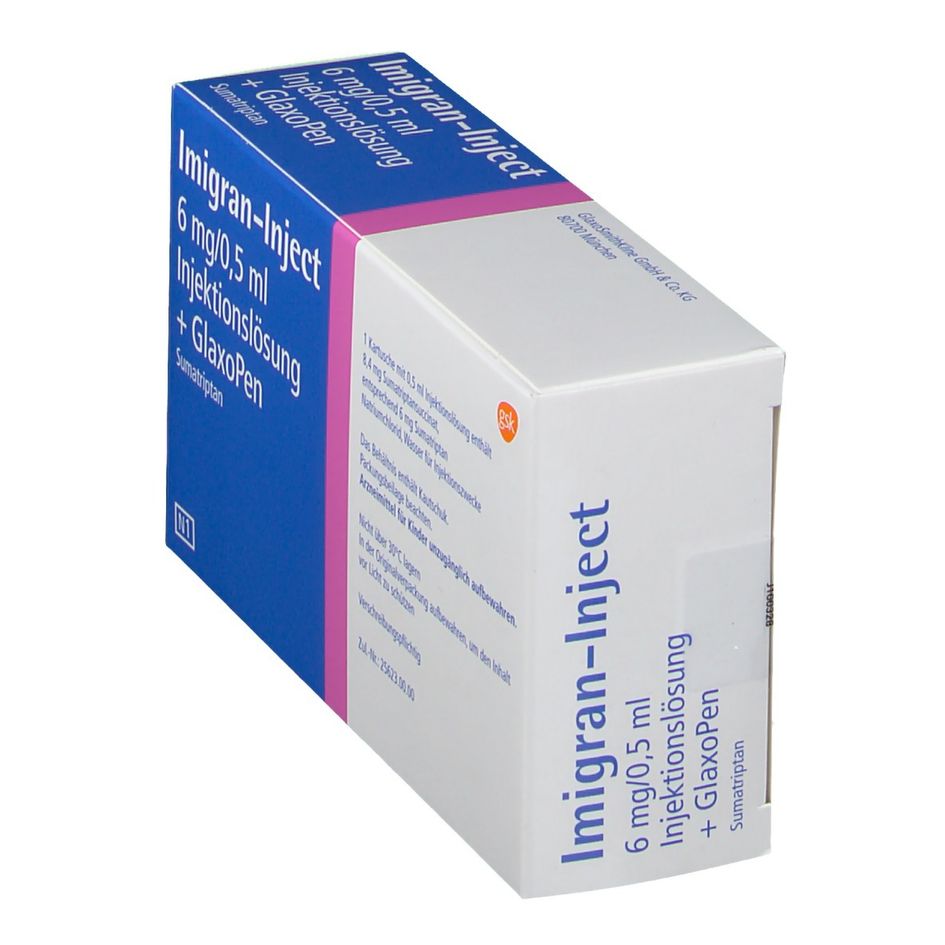 Imigran Injectabil Imigran-Inject 6 mg/0,5 ml + GlaxoPen 2 St - shop-apotheke.com