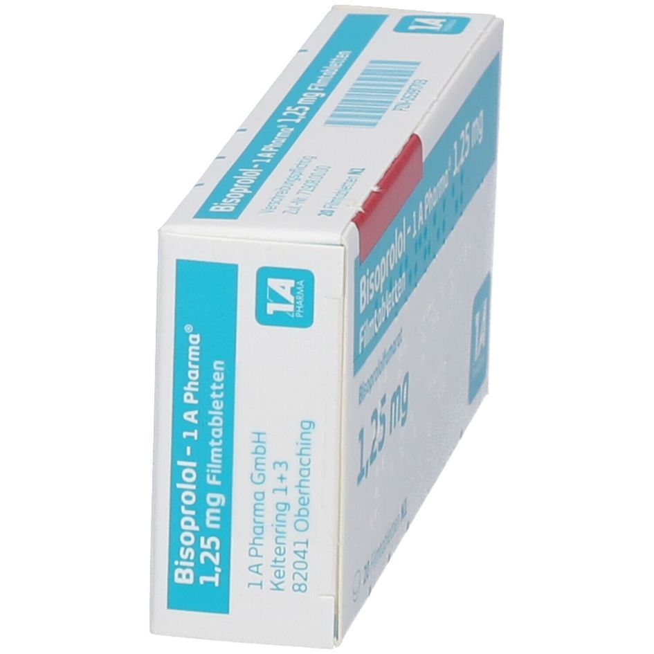 Bisoprolol - 1 A Pharma® 1,25 mg 20 St - shop-apotheke.com