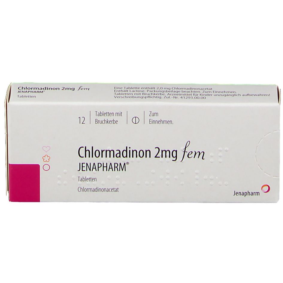 Chlormadinon 2 mg fem JENAPHARM® 12 St