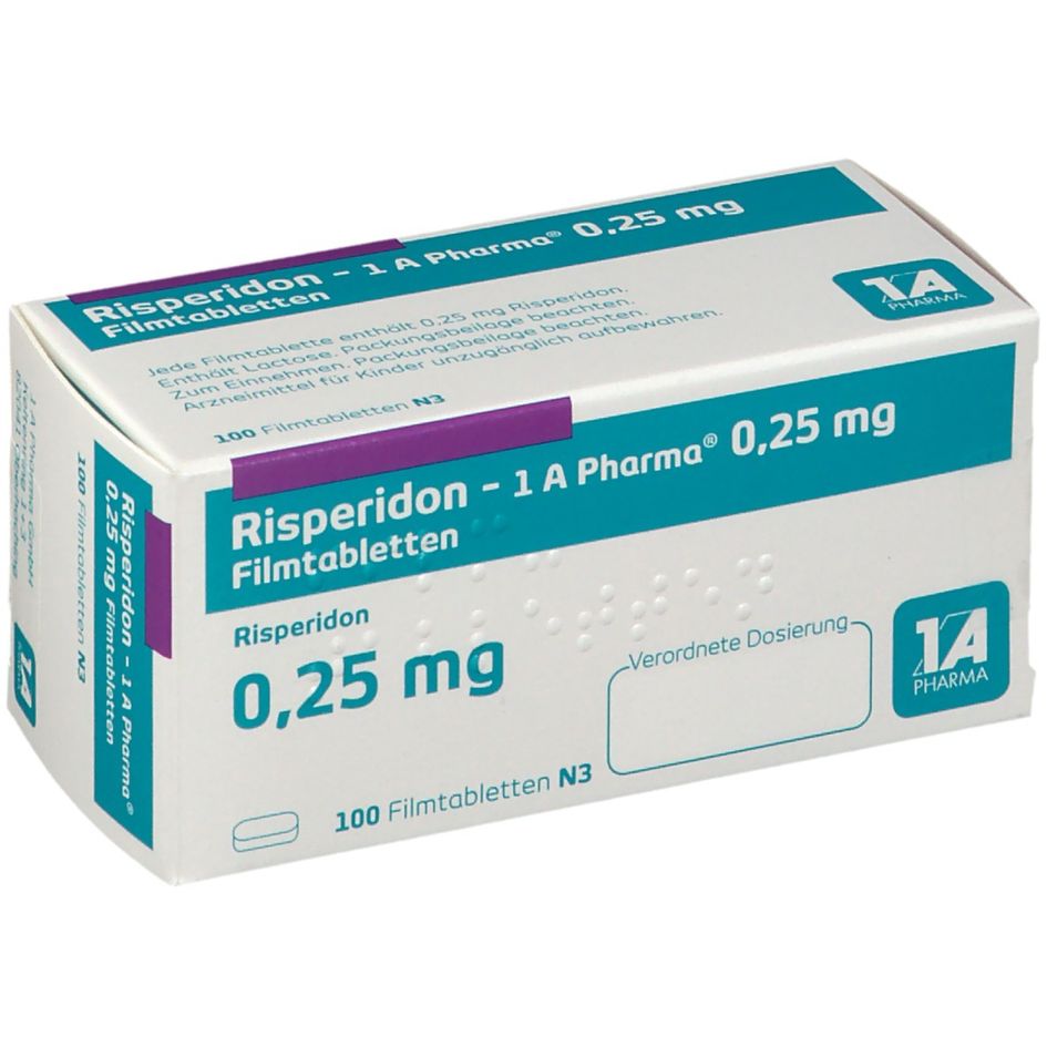 Risperidon - 1 A Pharma® 0,25 Mg 100 St - Shop-apotheke.com