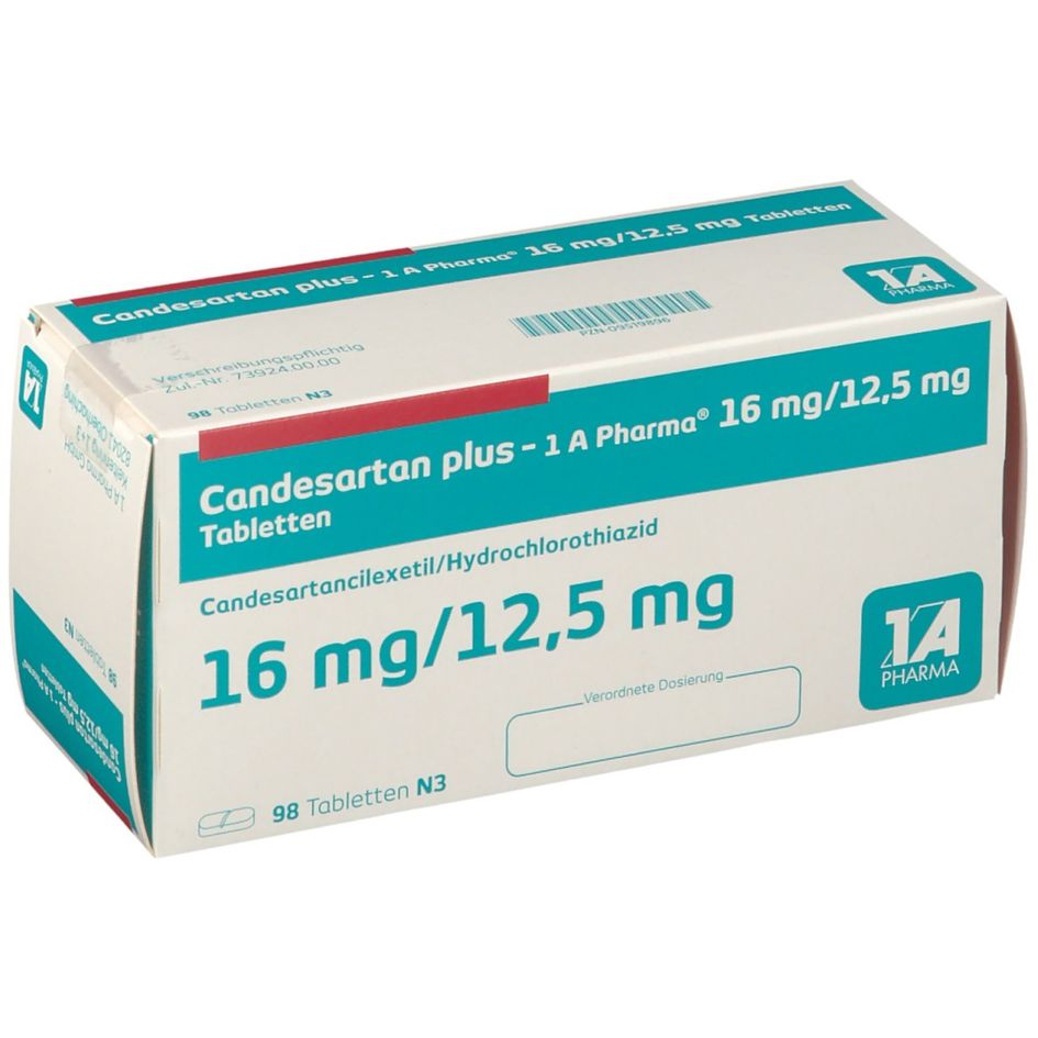 Candesartan Plus - 1 A Pharma® 16 Mg/12,5 Mg 98 St - Shop-apotheke.com