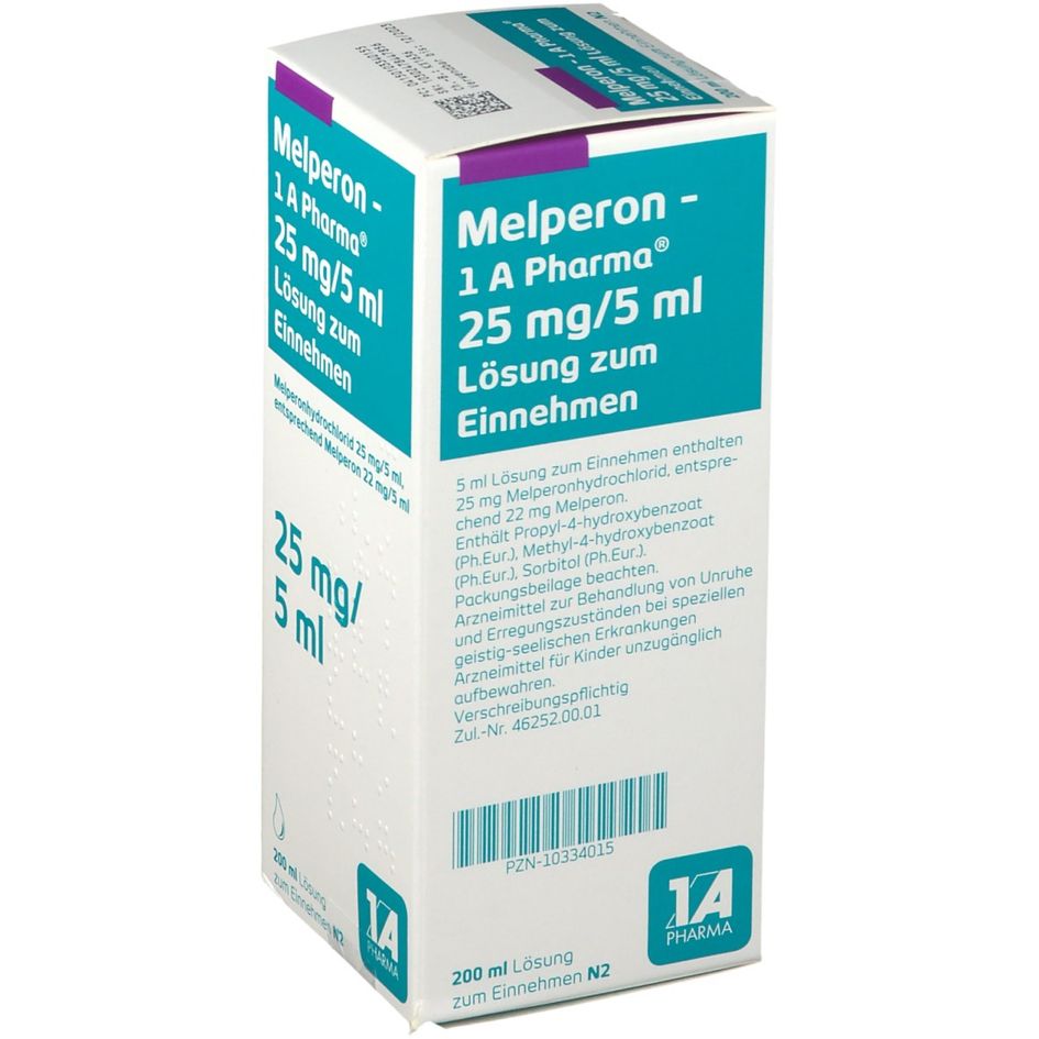 Melperon - 1 A Pharma® 25 mg/5 ml 200 ml - shop-apotheke.com