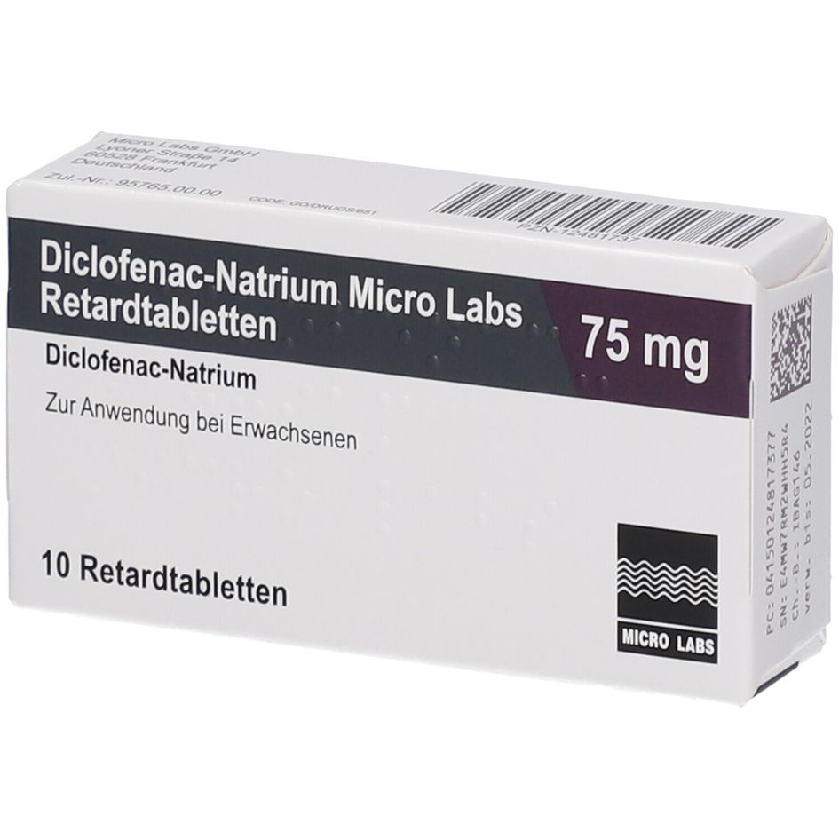 Diclofenac-Natrium Micro Labs 75 mg 10 St - shop-apotheke.com