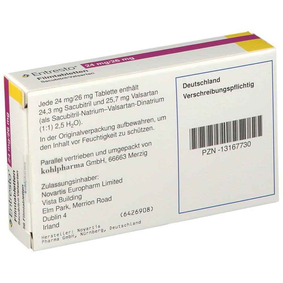 Entresto® 24 mg/26 mg 56 St - shop-apotheke.com