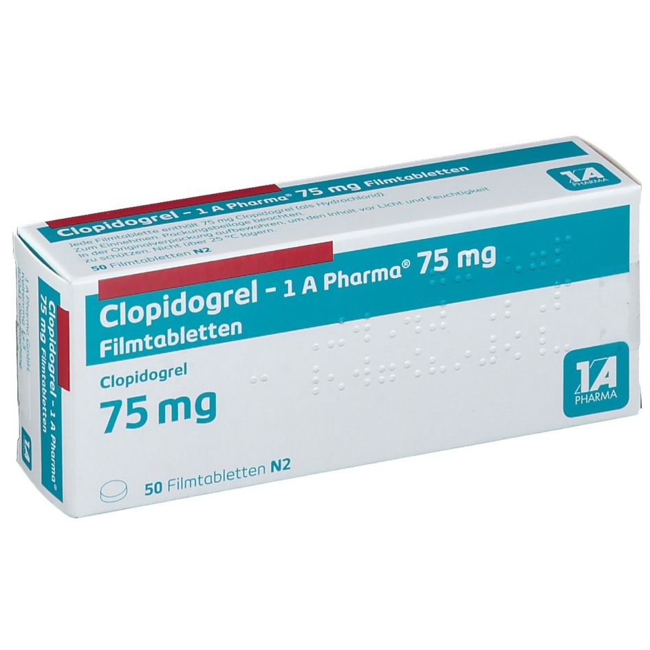 Clopidogrel - 1 A Pharma® 75 mg 50 St - shop-apotheke.com