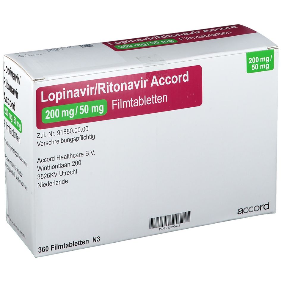 Lopinavir/Ritonavir Acord 200 mg/50 mg 360 St - shop-apotheke.com