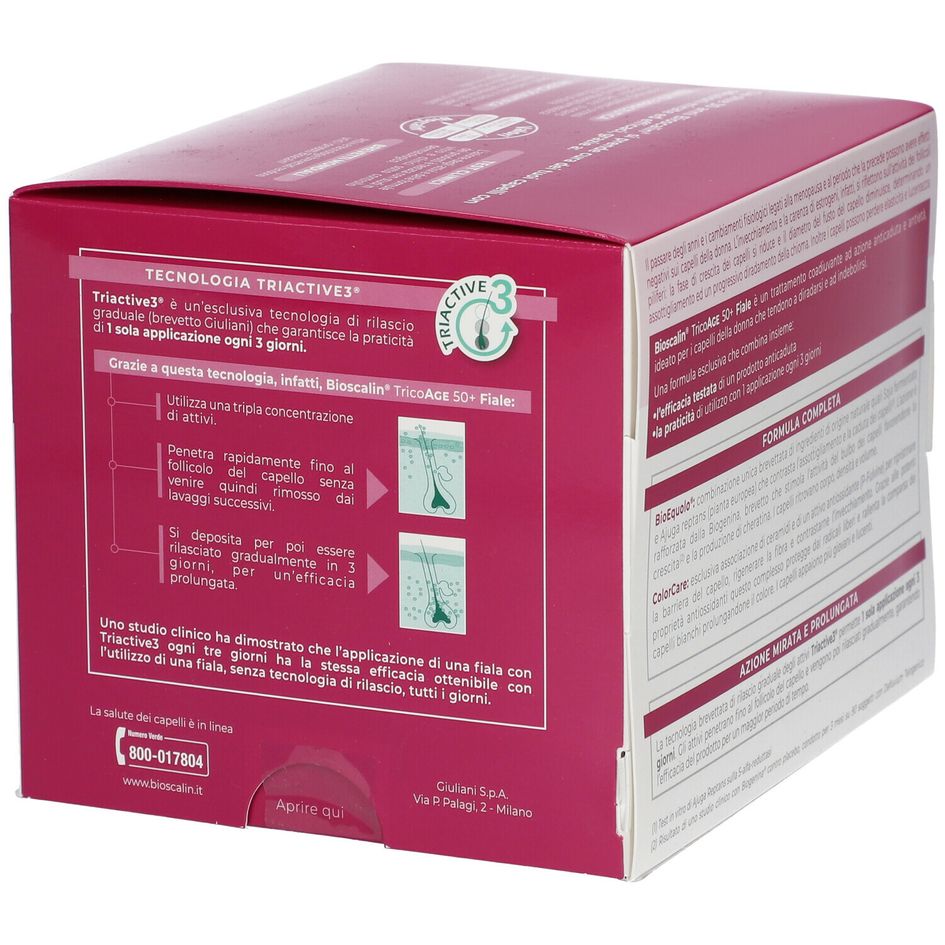 Bioscalin® TricoAGE 50+ Fiale Anticaduta Antietà 10x3,5 Ml | Redcare