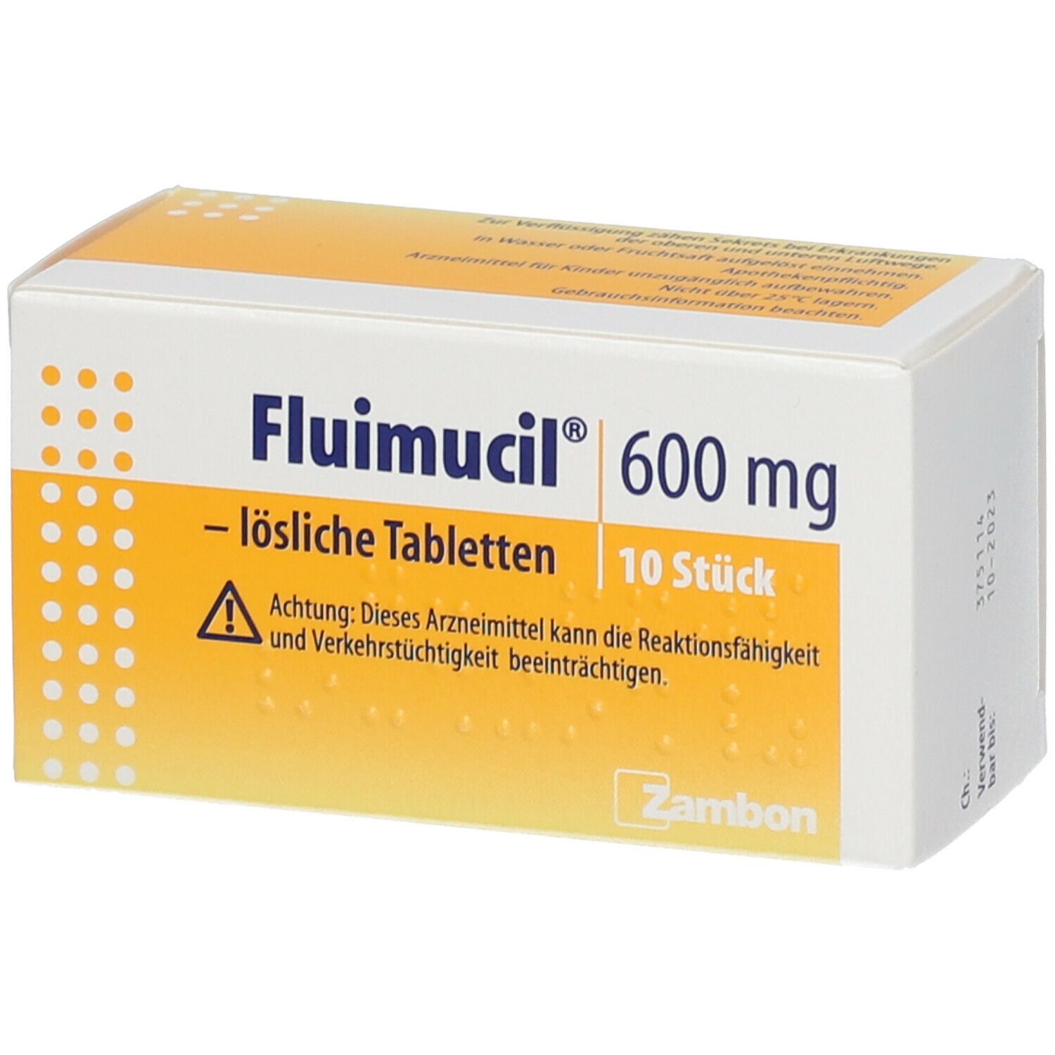 Fluimucil® 600 mg lösliche Tabletten