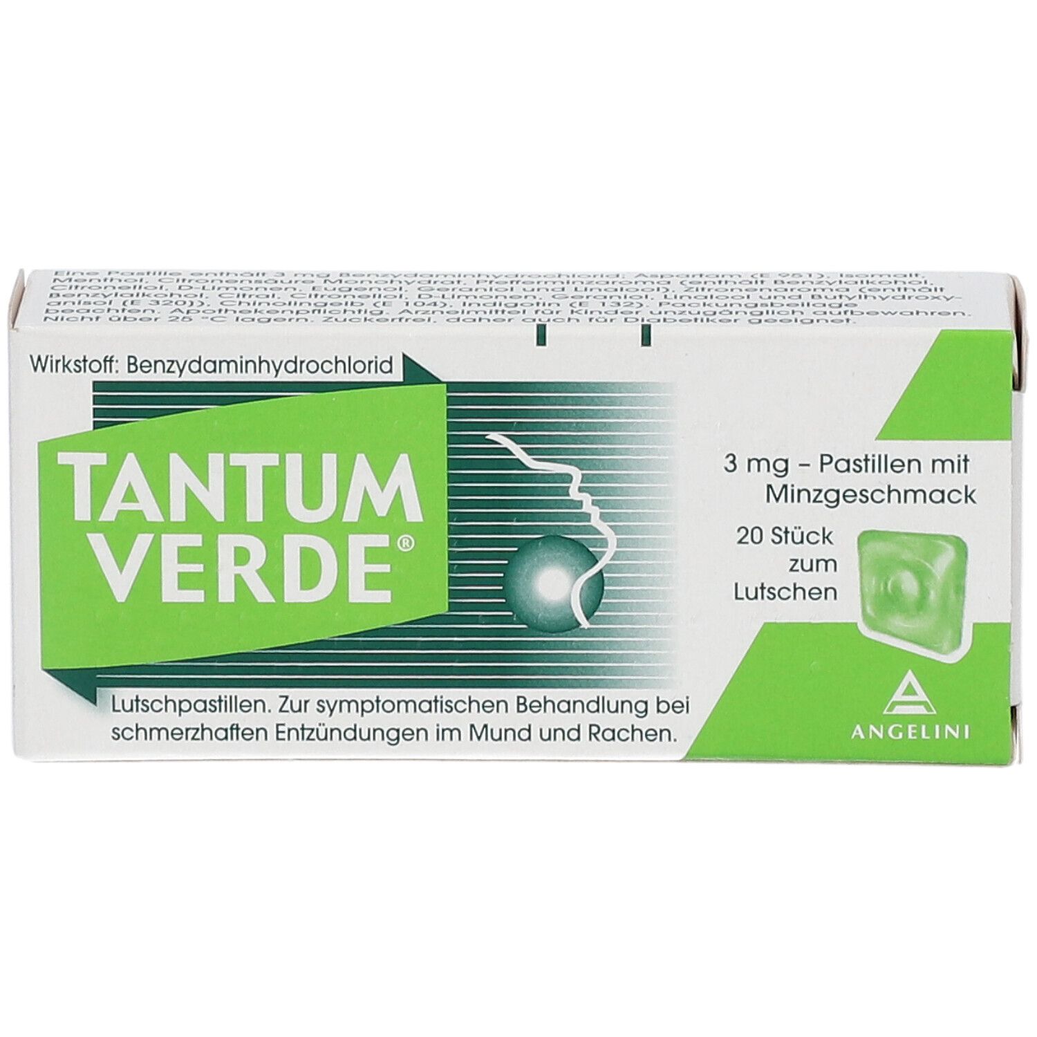 Tantum Verde® Pastillen Mit Minzgeschmack 20 St Shop Apothekeat 7462