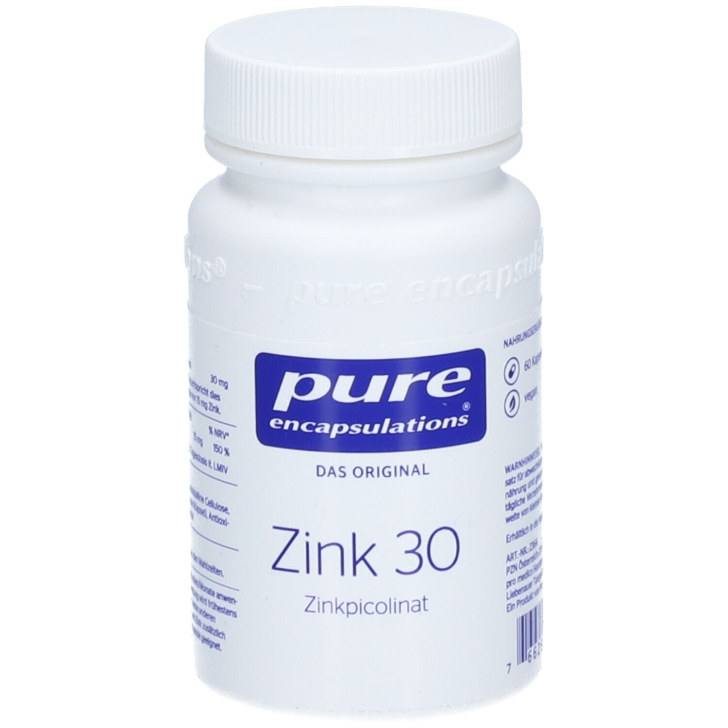 Pure Encapsulations Zinc 30