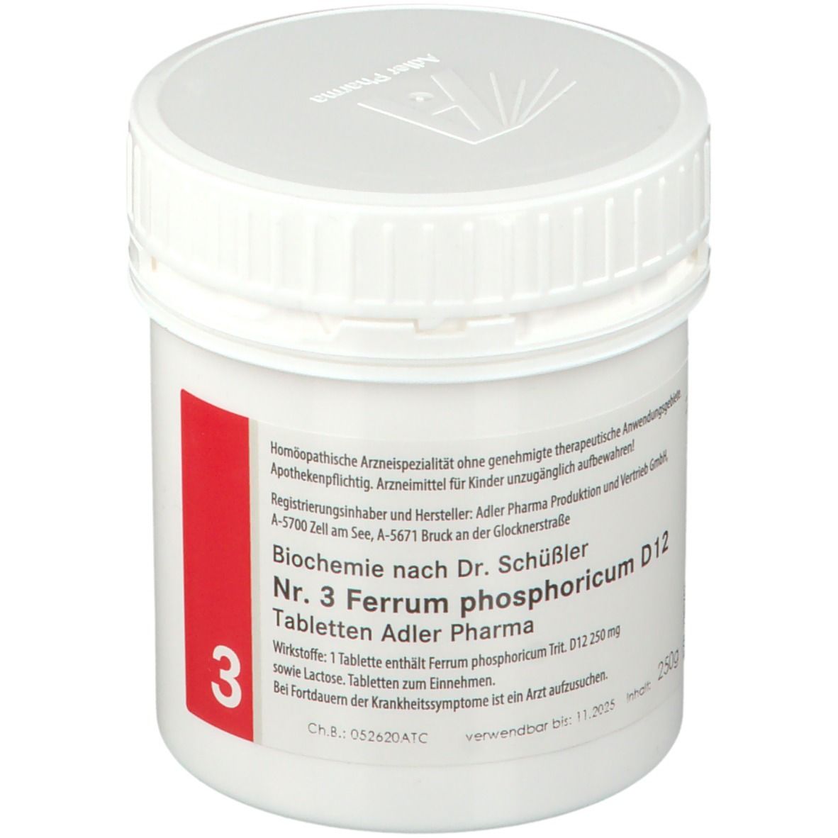 Adler Schüssler Salze Nr. 3 Ferrum phosphoricum D12