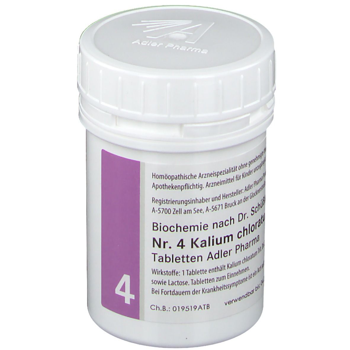 Adler Schüssler Salze Nr. 4 Kalium Chloratum D6