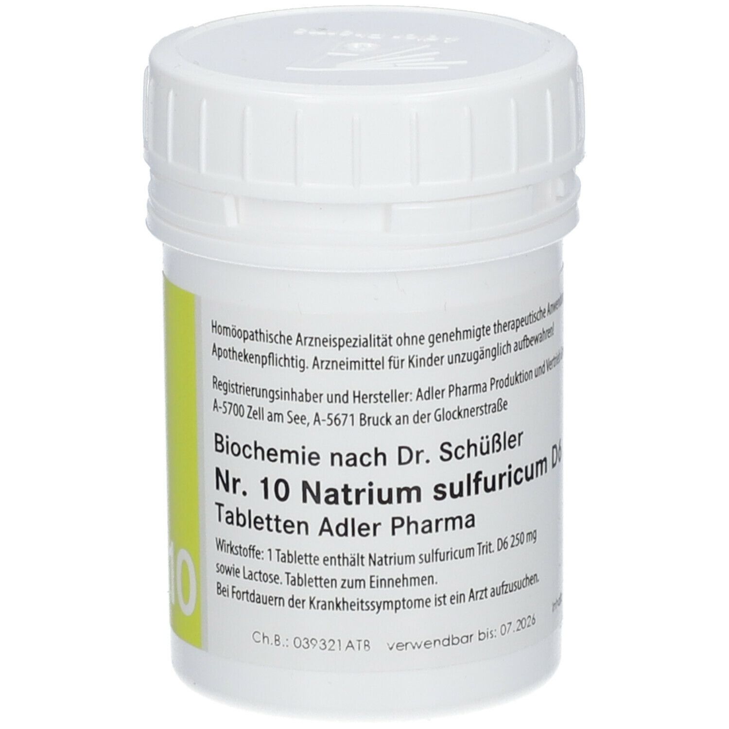 Adler Schüssler Salze Nr. 10 Natrium sulfuricum D6
