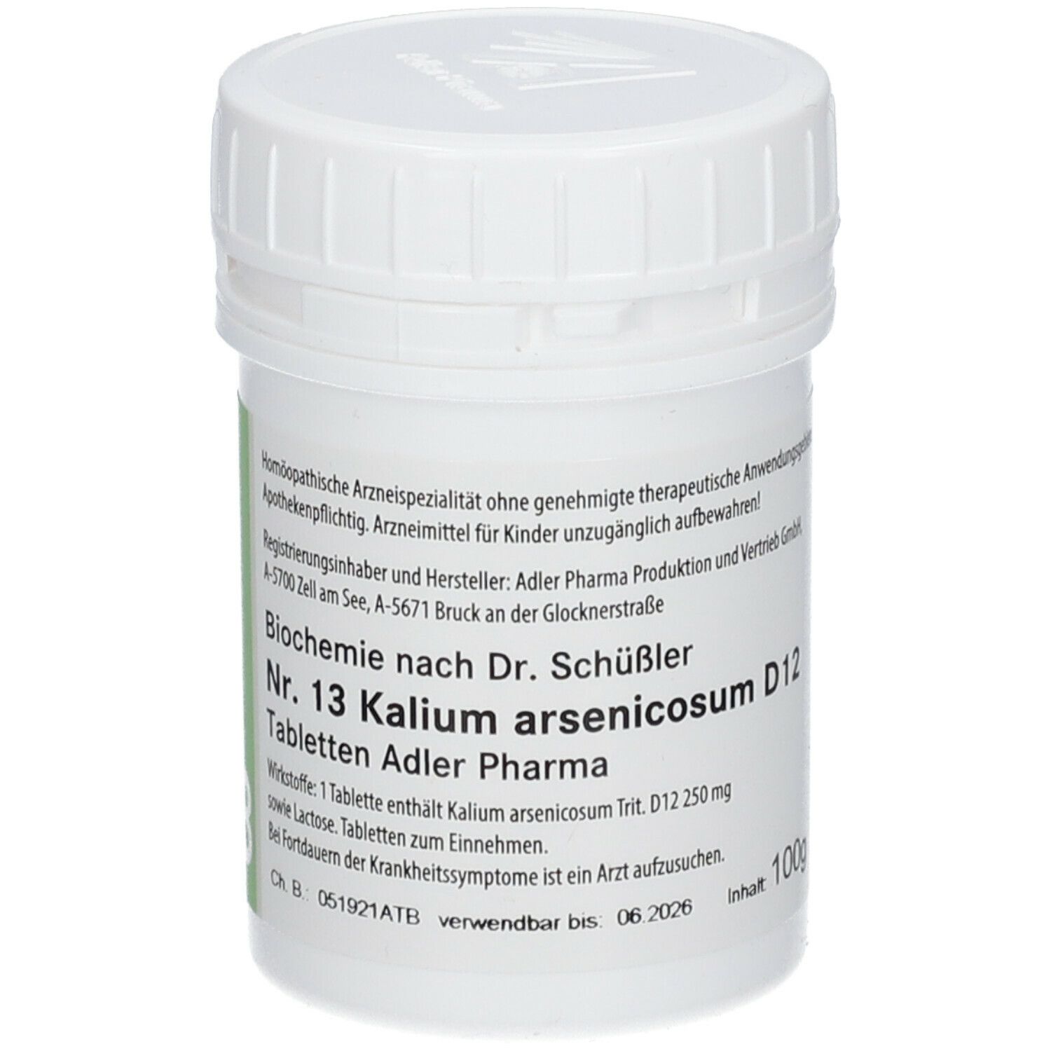 Adler Schüssler Salze Nr. 13 Kalium arsenicosum D12