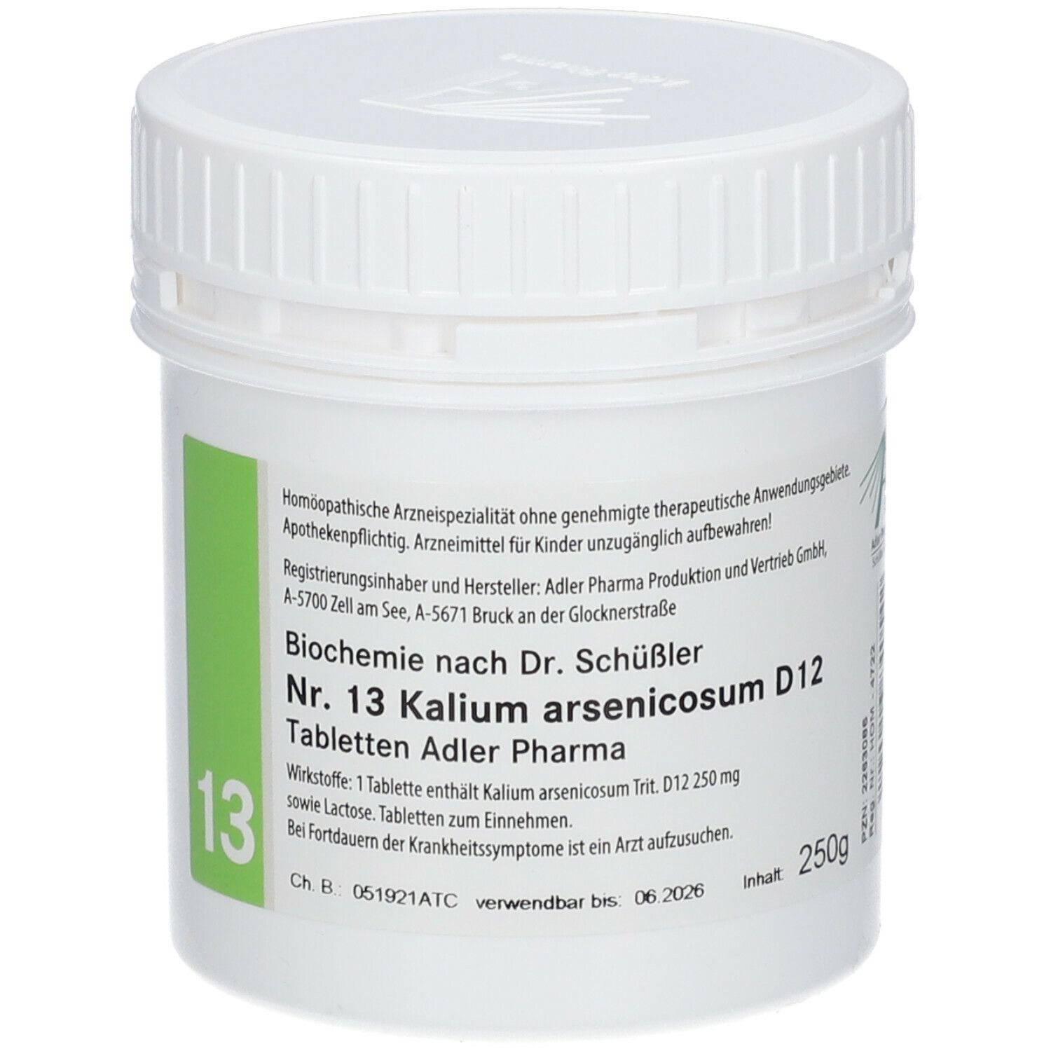 Adler Schüssler Salze Nr. 13 Kalium arsenicosum D12