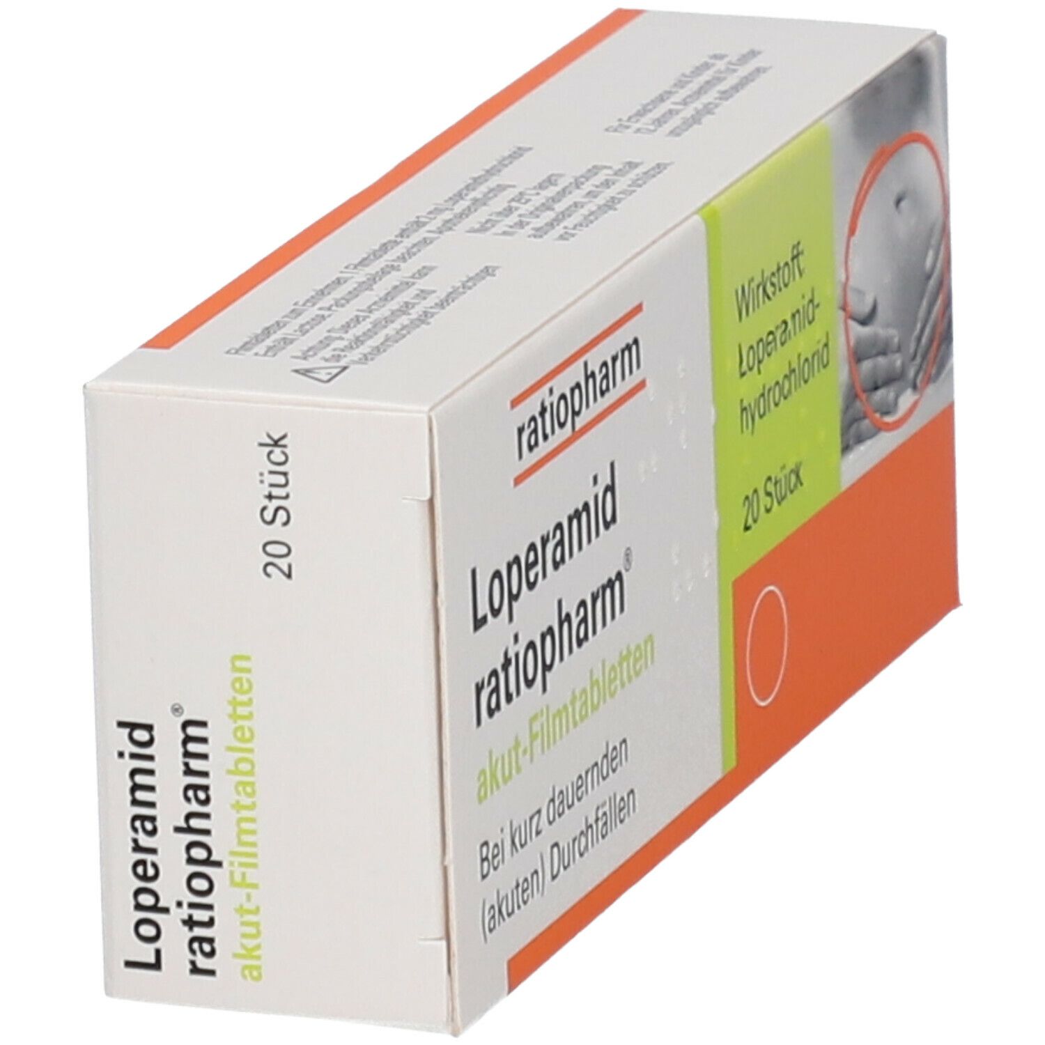 Loperamid ratiopharm® akut-Filmtabletten
