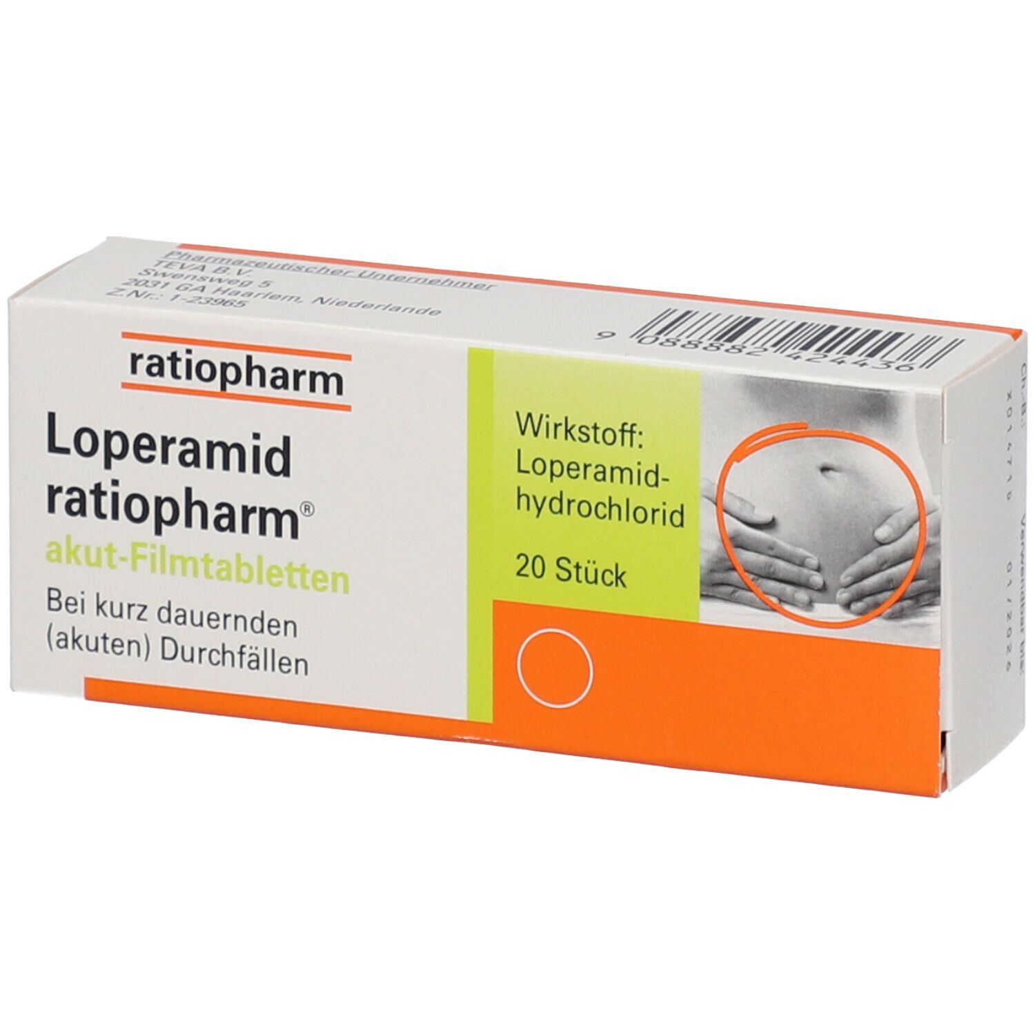 Loperamid ratiopharm® akut-Filmtabletten