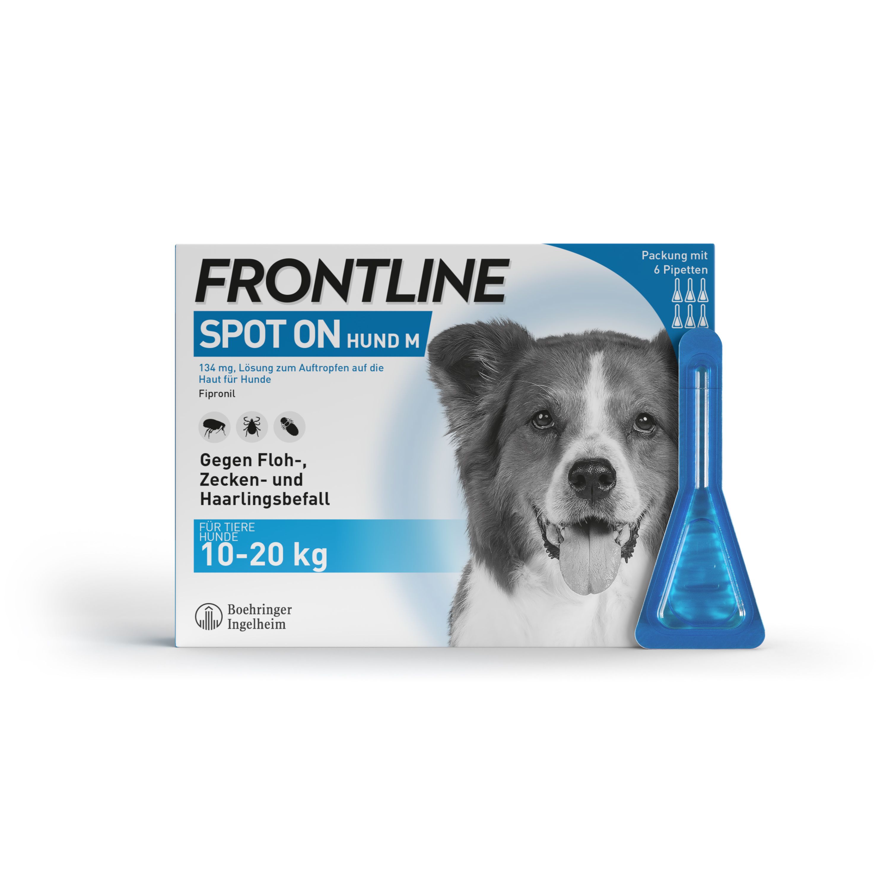 FRONTLINE Spot on gegen Zecken und Flöhe Hund M 10-20kg