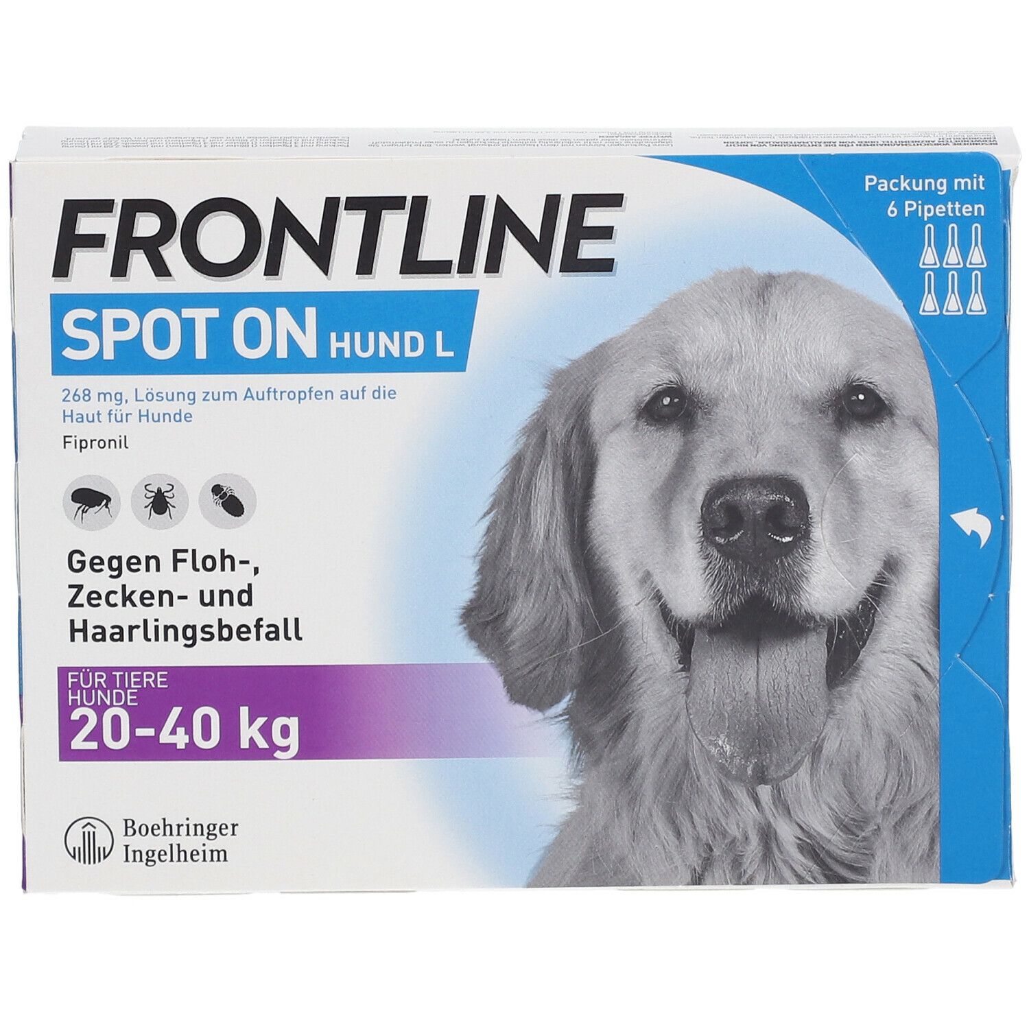 FRONTLINE Spot on gegen Zecken und Flöhe Hund L 20-40kg