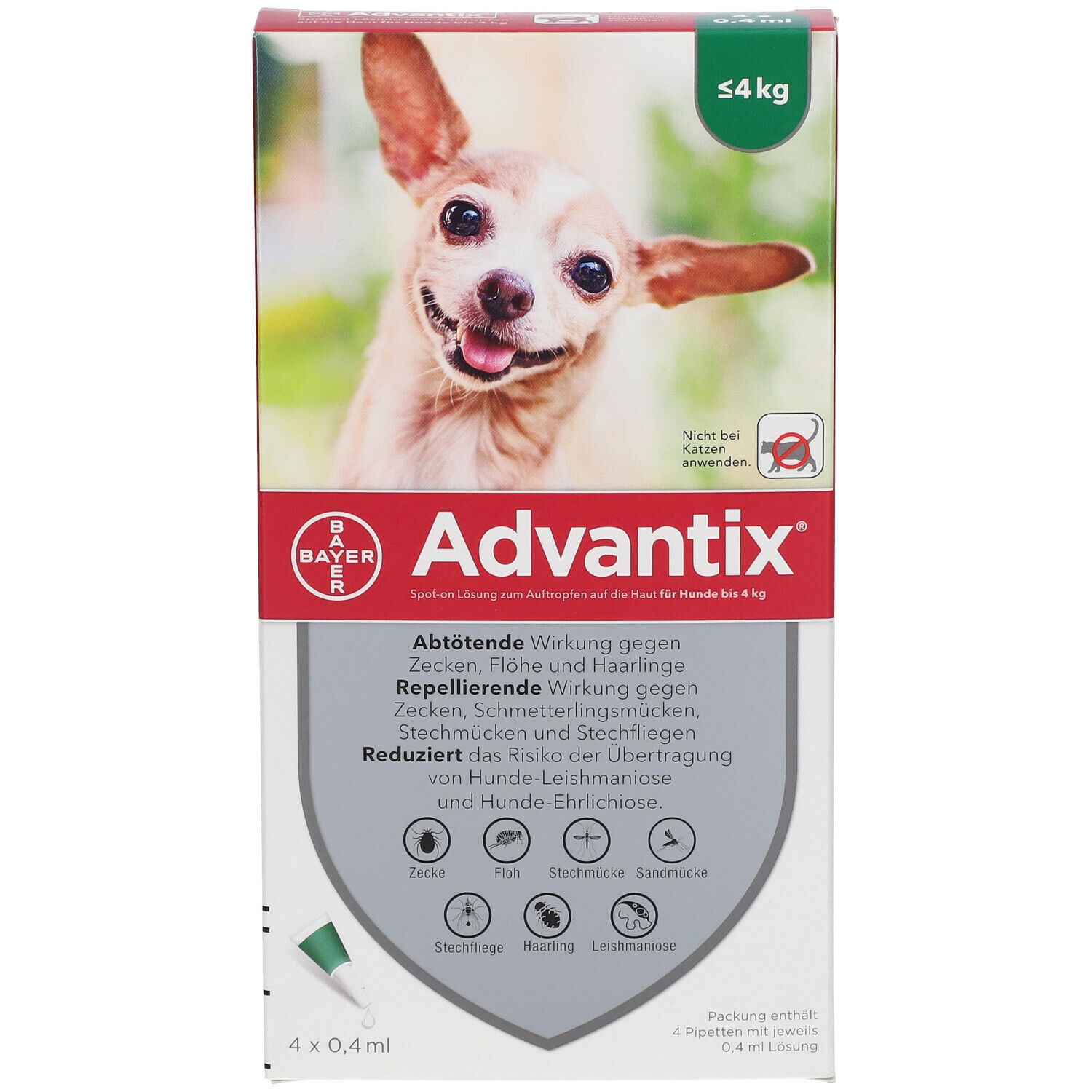 Advantix® für Hunde bis 4 kg